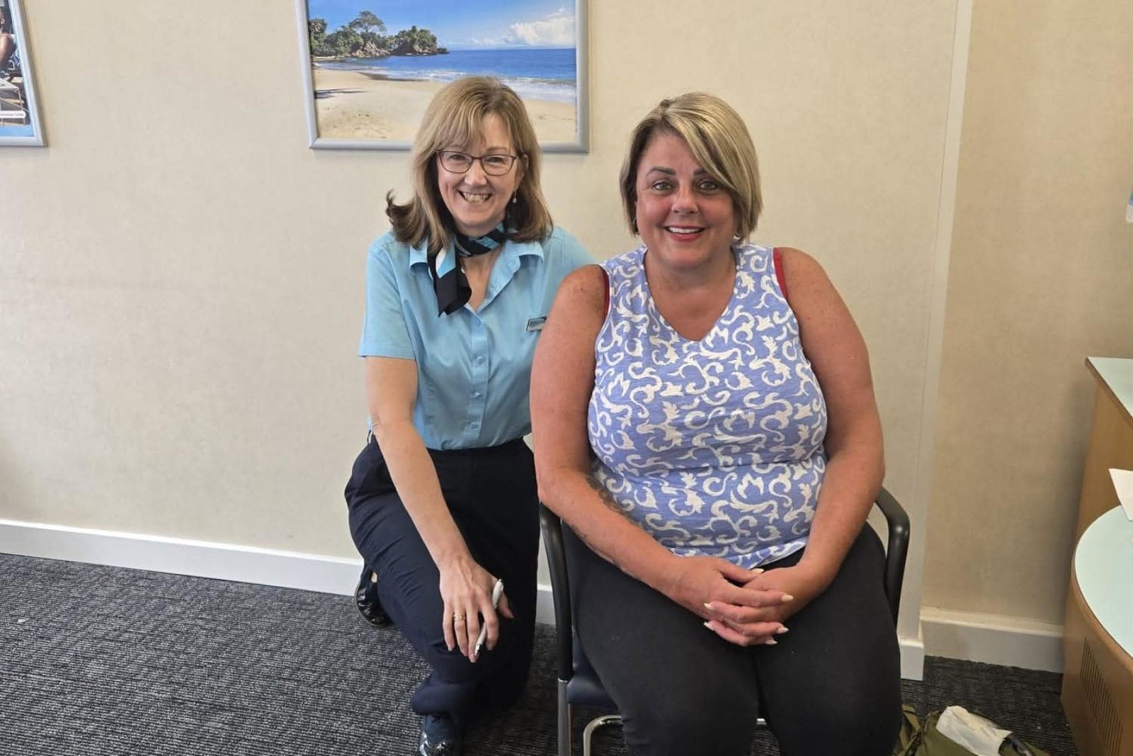 Customer Angie Owen at Tui's Stourbridge store