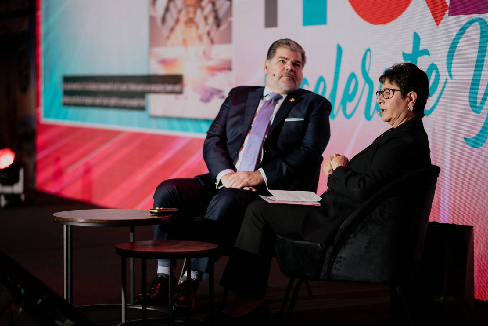 InteleTravel CEO James Ferrara and UK and Ireland Managing Director Tricia Handley-Hughes