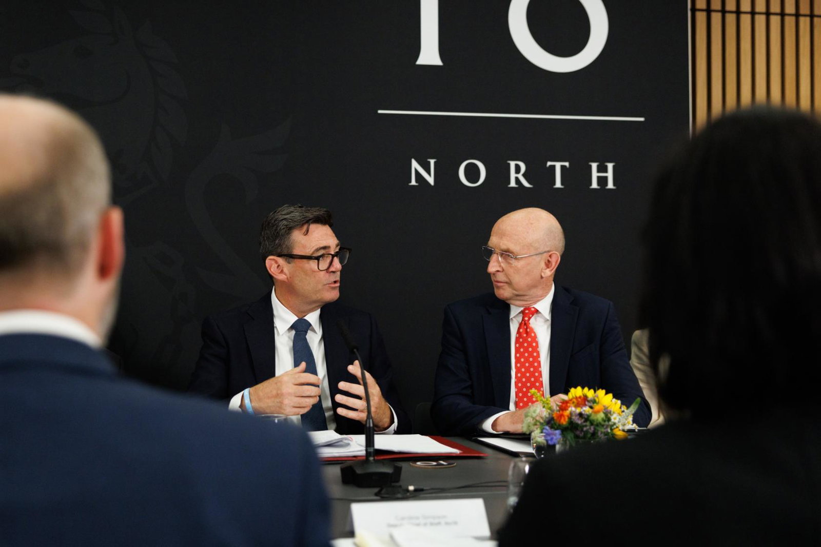 Andy Burnham and John Healey at Number 10 North