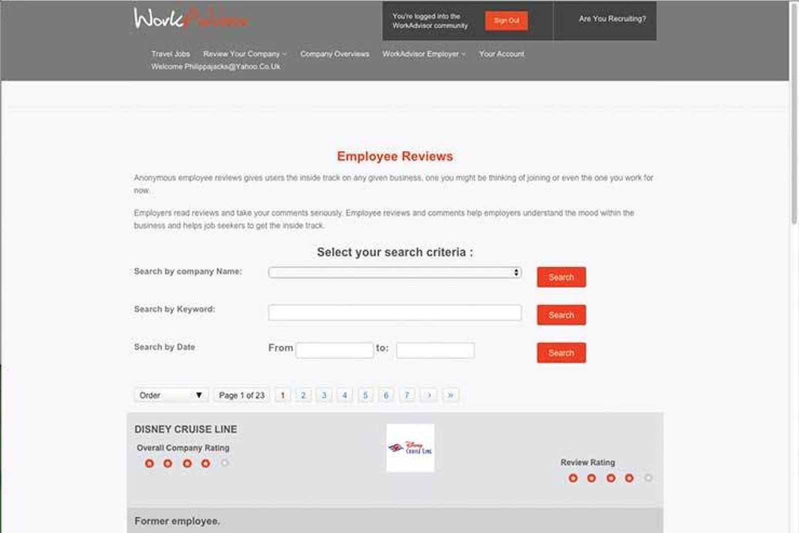 Website WorkAdvisor