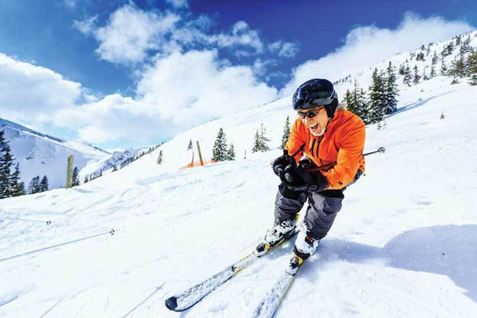 Skier in crouch iStock_23582339