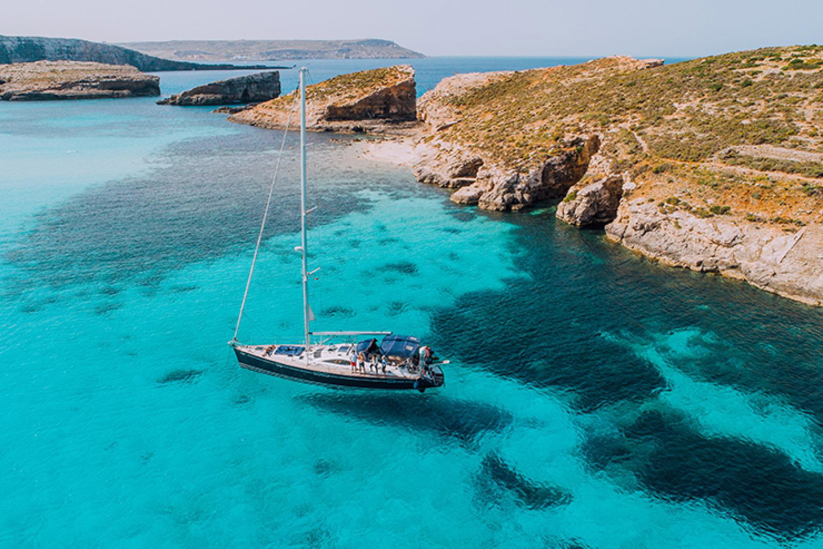 Yacht in Blue Lagoon, Comino.jpg