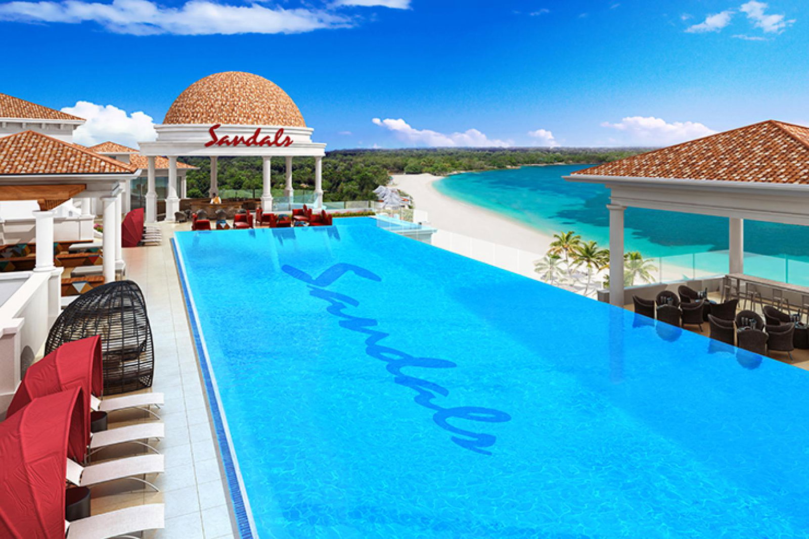 3. Sandals’ first rooftop pool