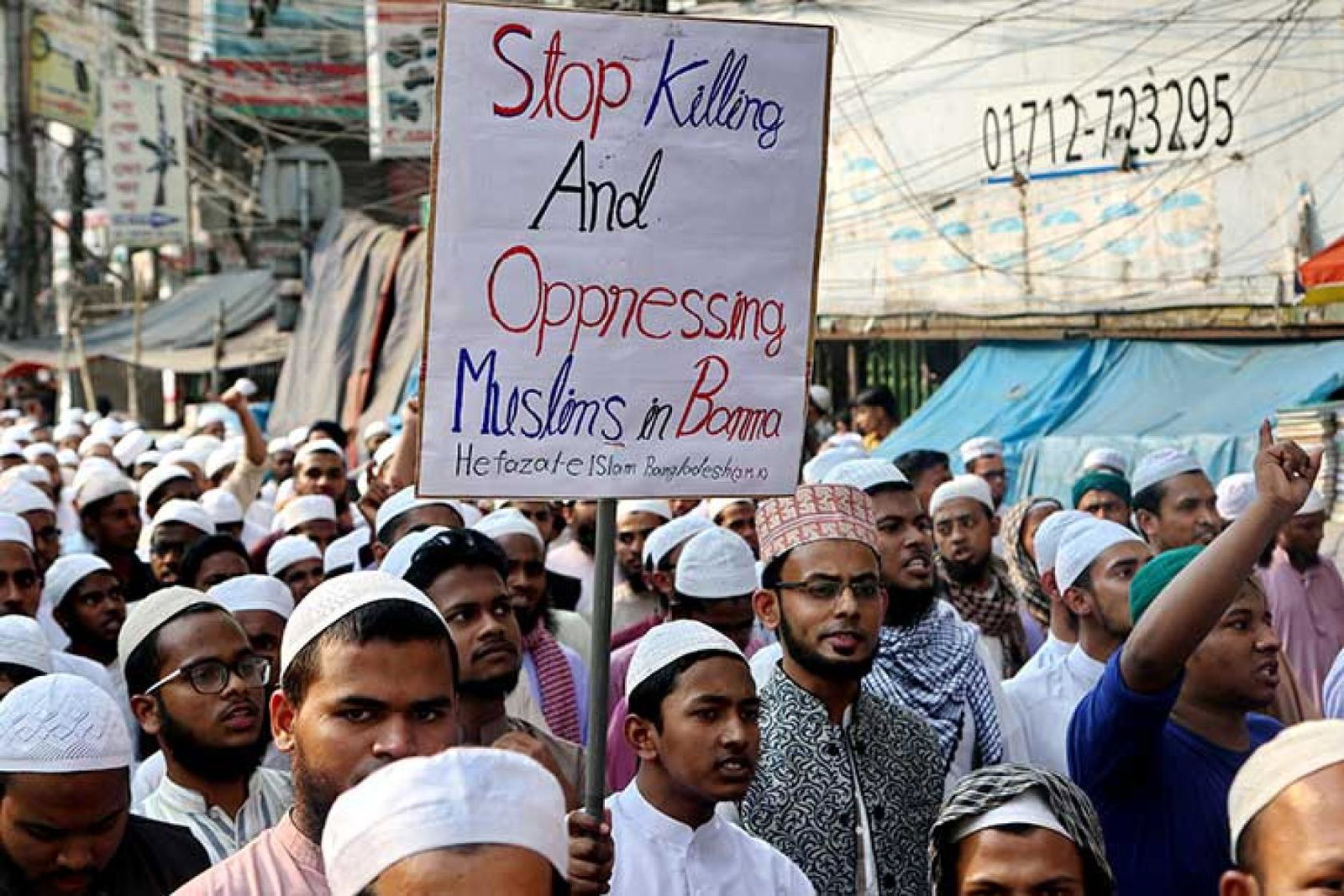 Myanmar Rohingya protest