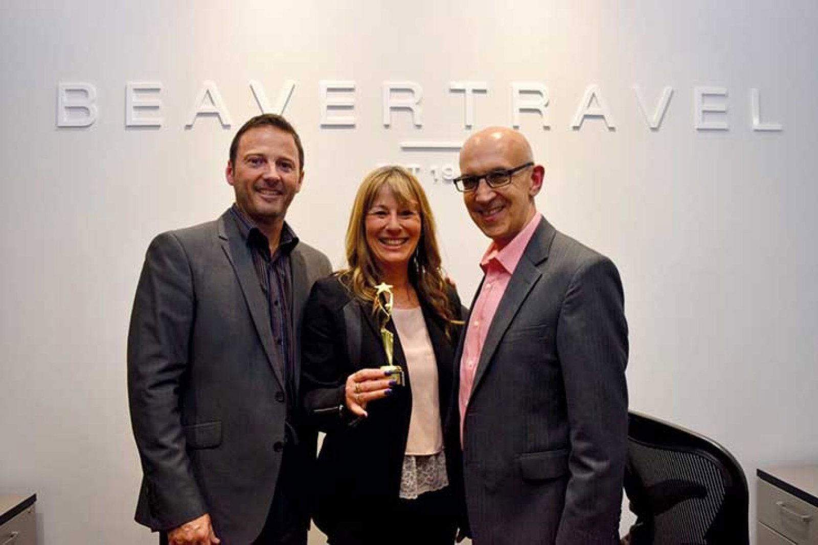 Beaver travel business directors Andrew Devine (left), Sally Wallis and Gary Green