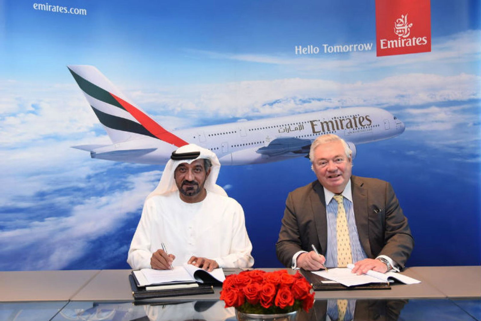 Emirates A380 signing
