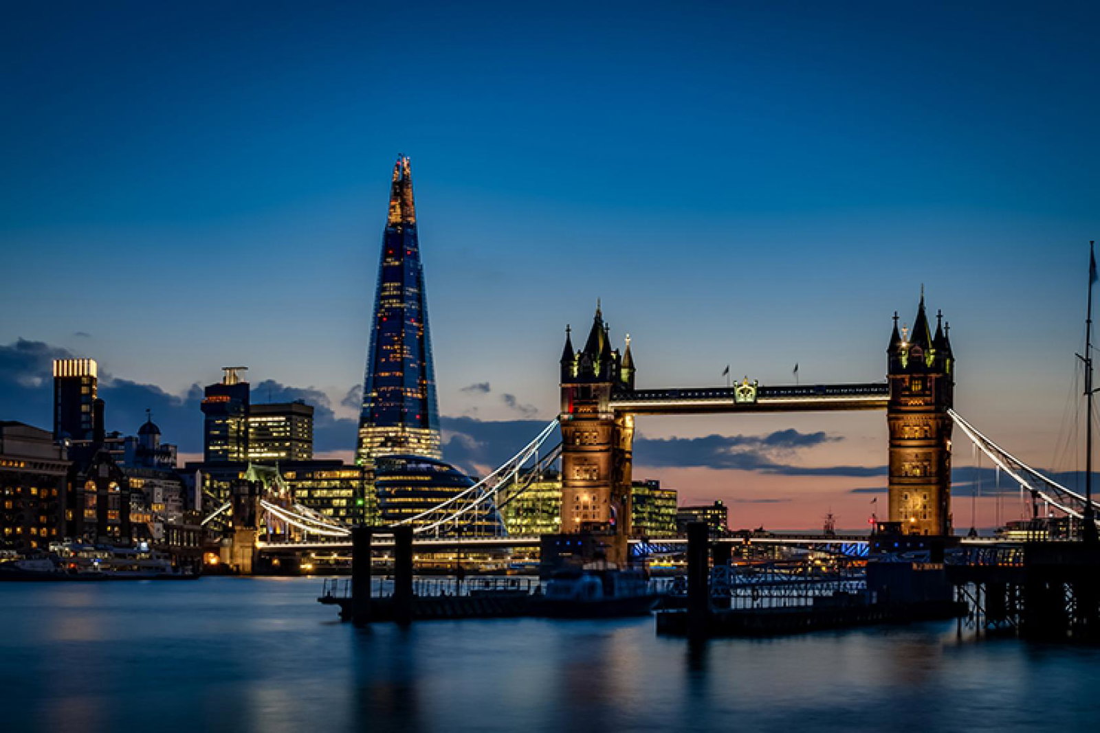 London skyline night