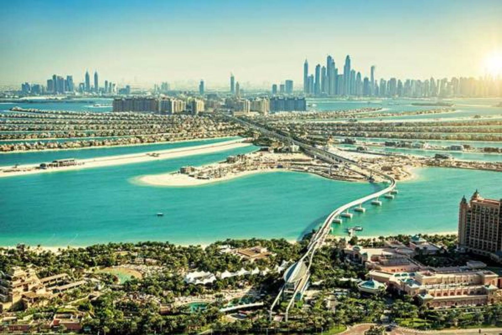 Dubai The Palm skyline