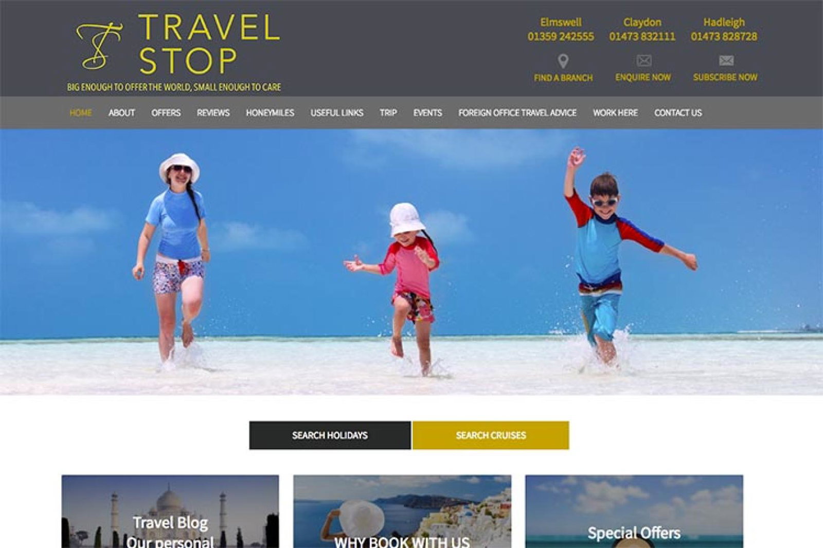 Travel Stop website