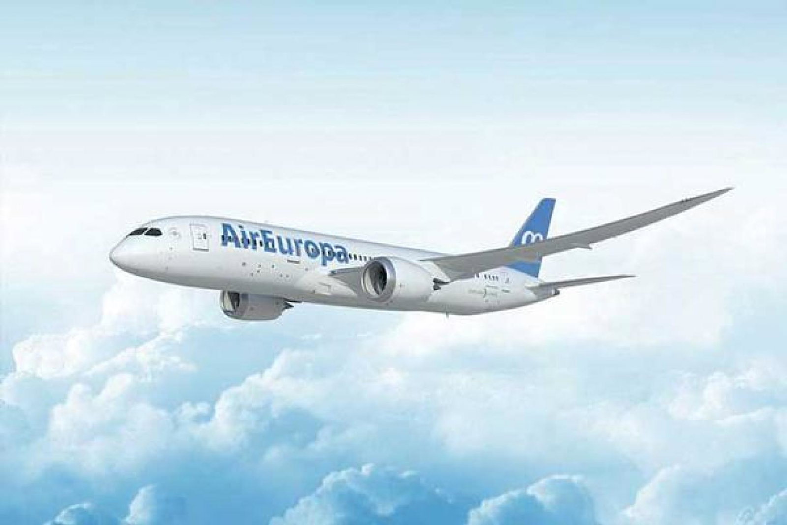 Air Europa jet mid-flight