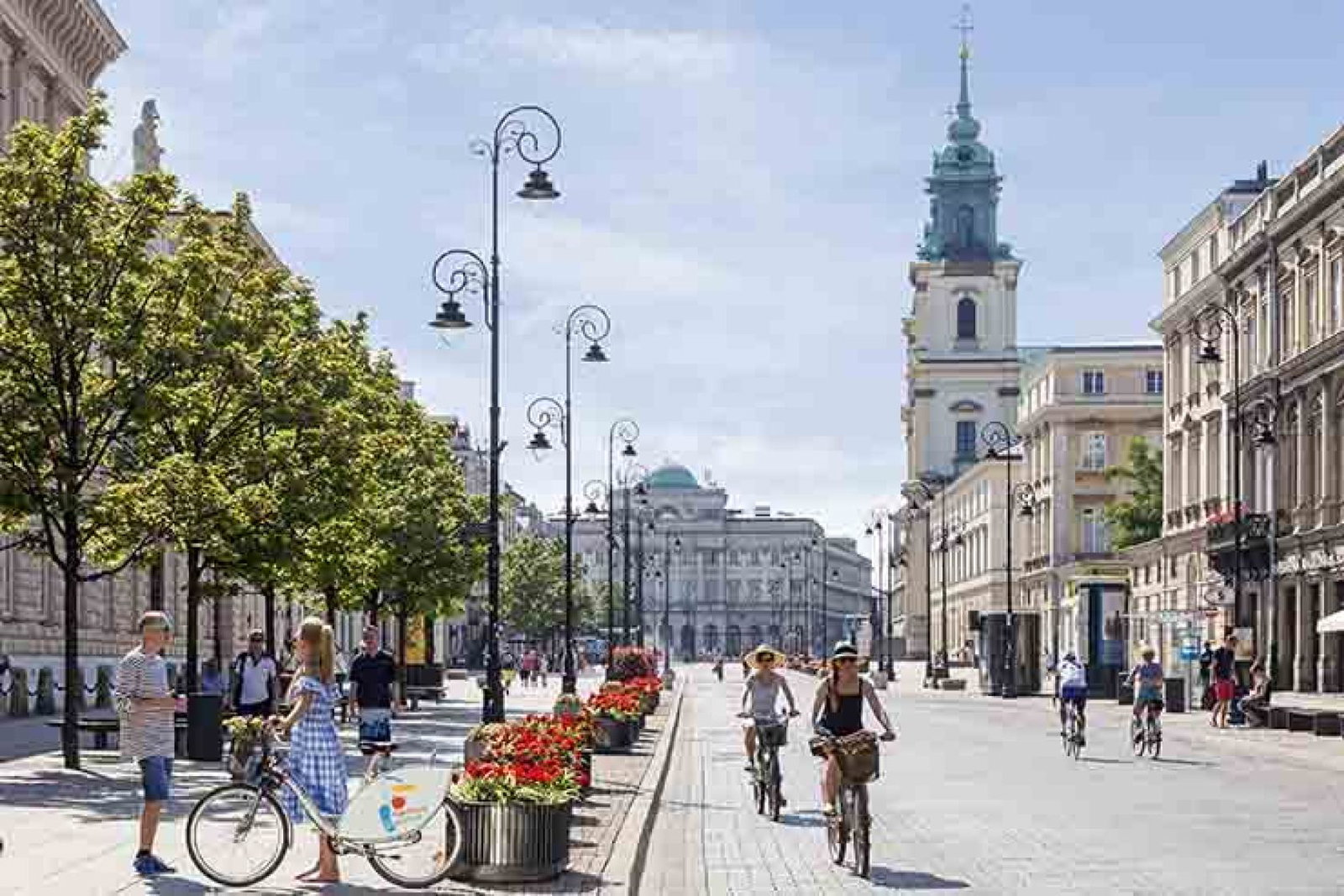 Poland (pictured: Warsaw) remains open to visitors, its tourism officials have said