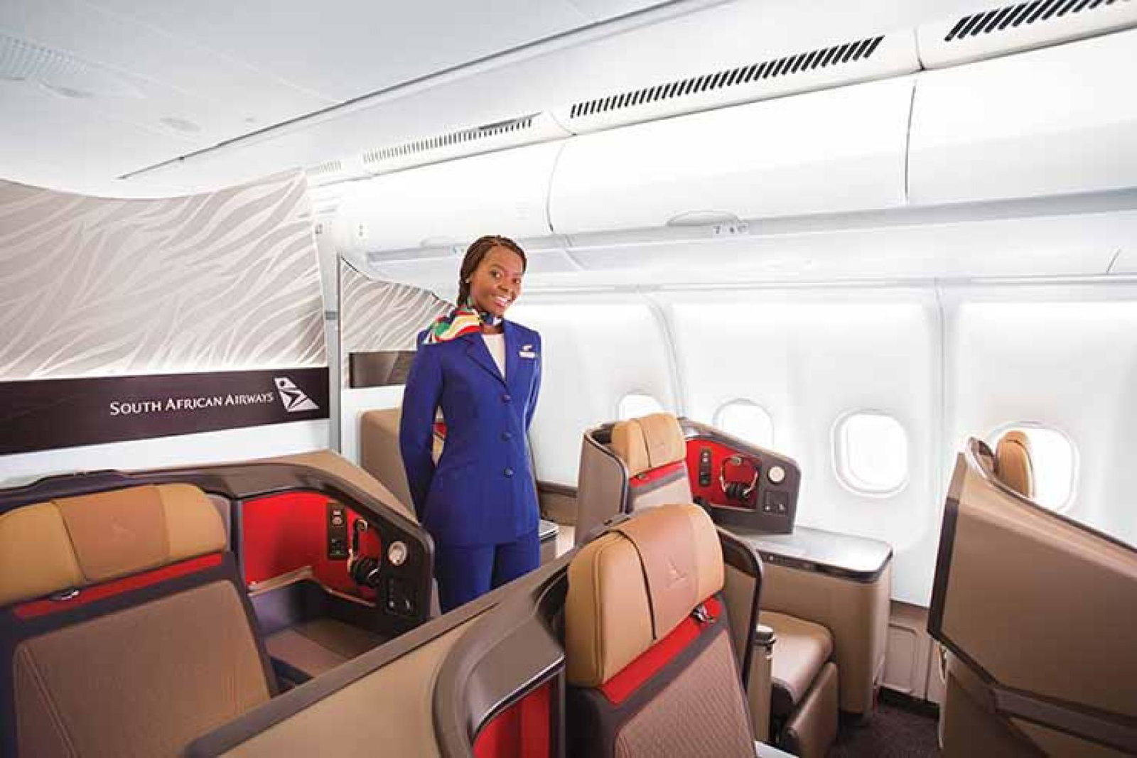 The relaunched South African Airways will retain its branding and livery