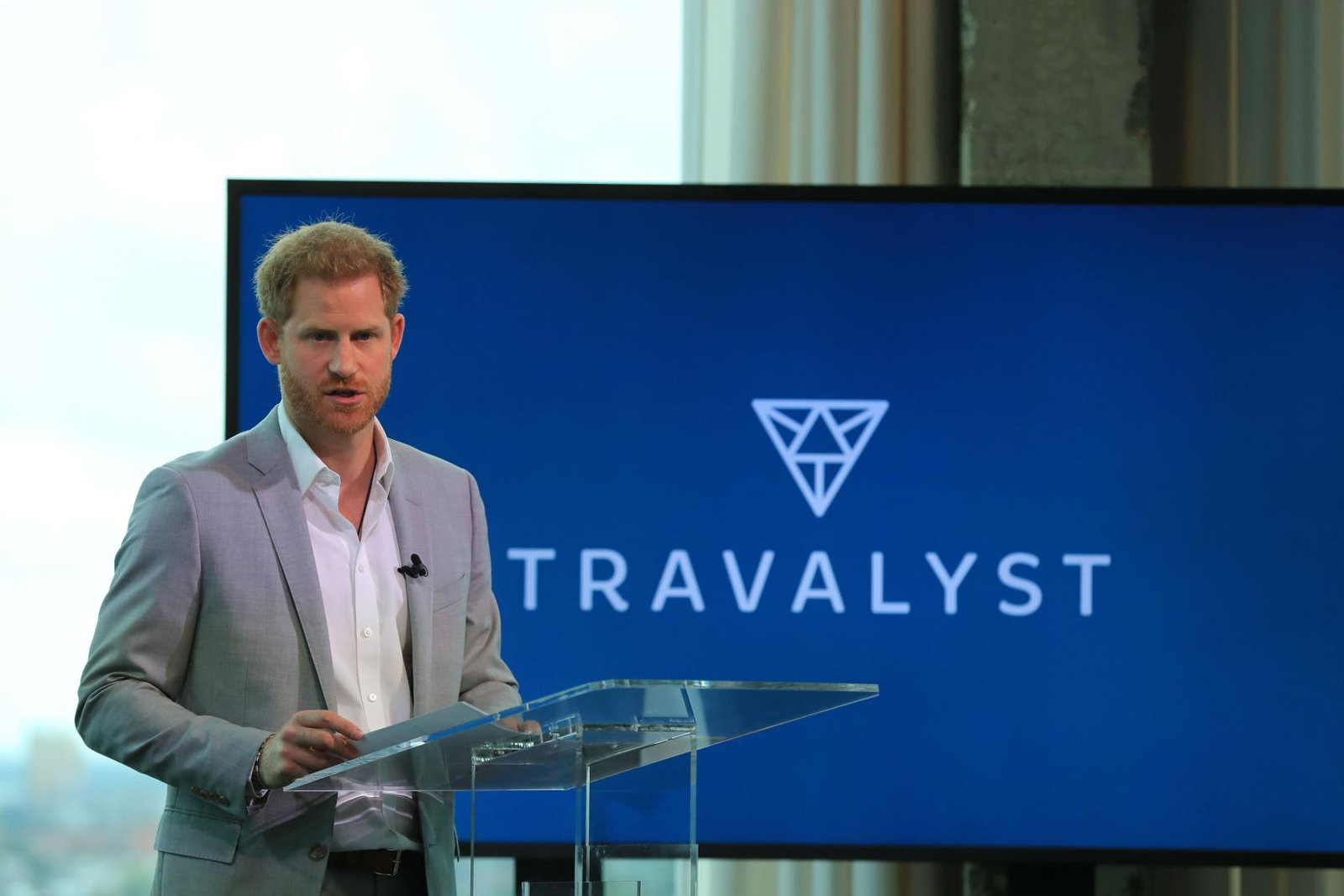 Prince Harry at the launch of Travalyst