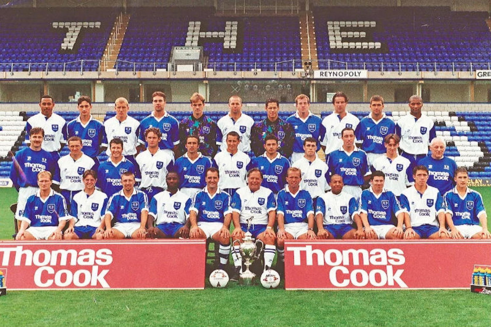 Thomas Cook sponsored Peterborough's shirts in the 90s (Image courtesy of Peterborough United)