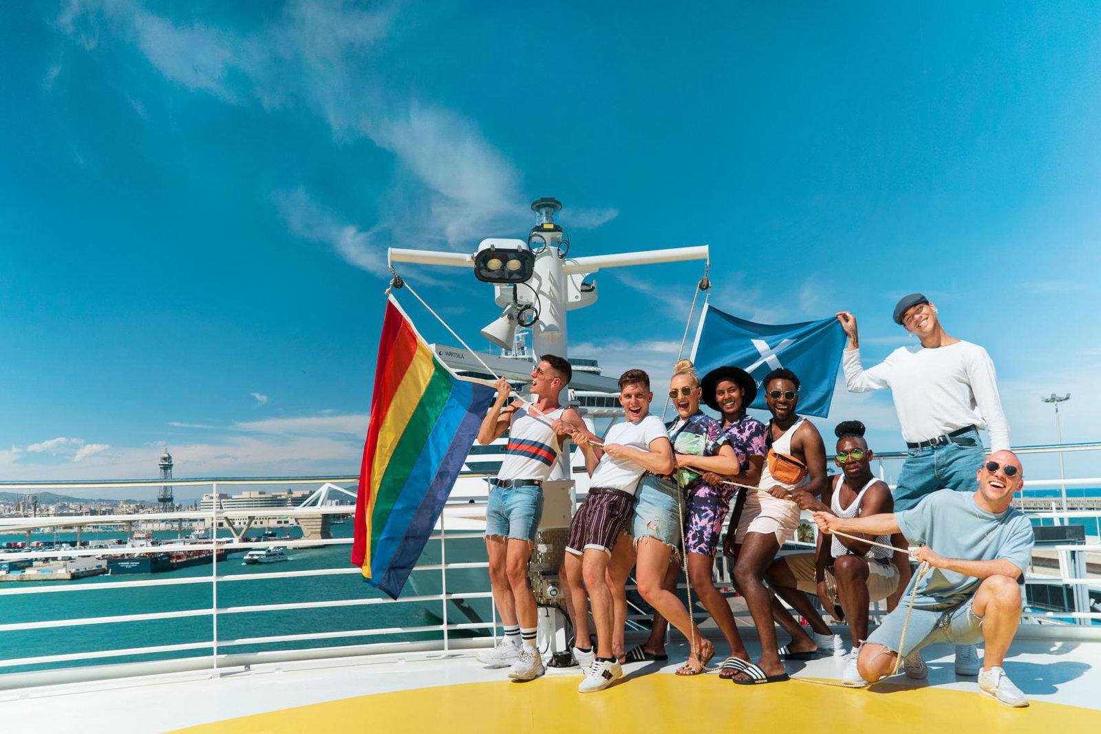Four pairs of new-to-cruise influencers were selected to participate in the series