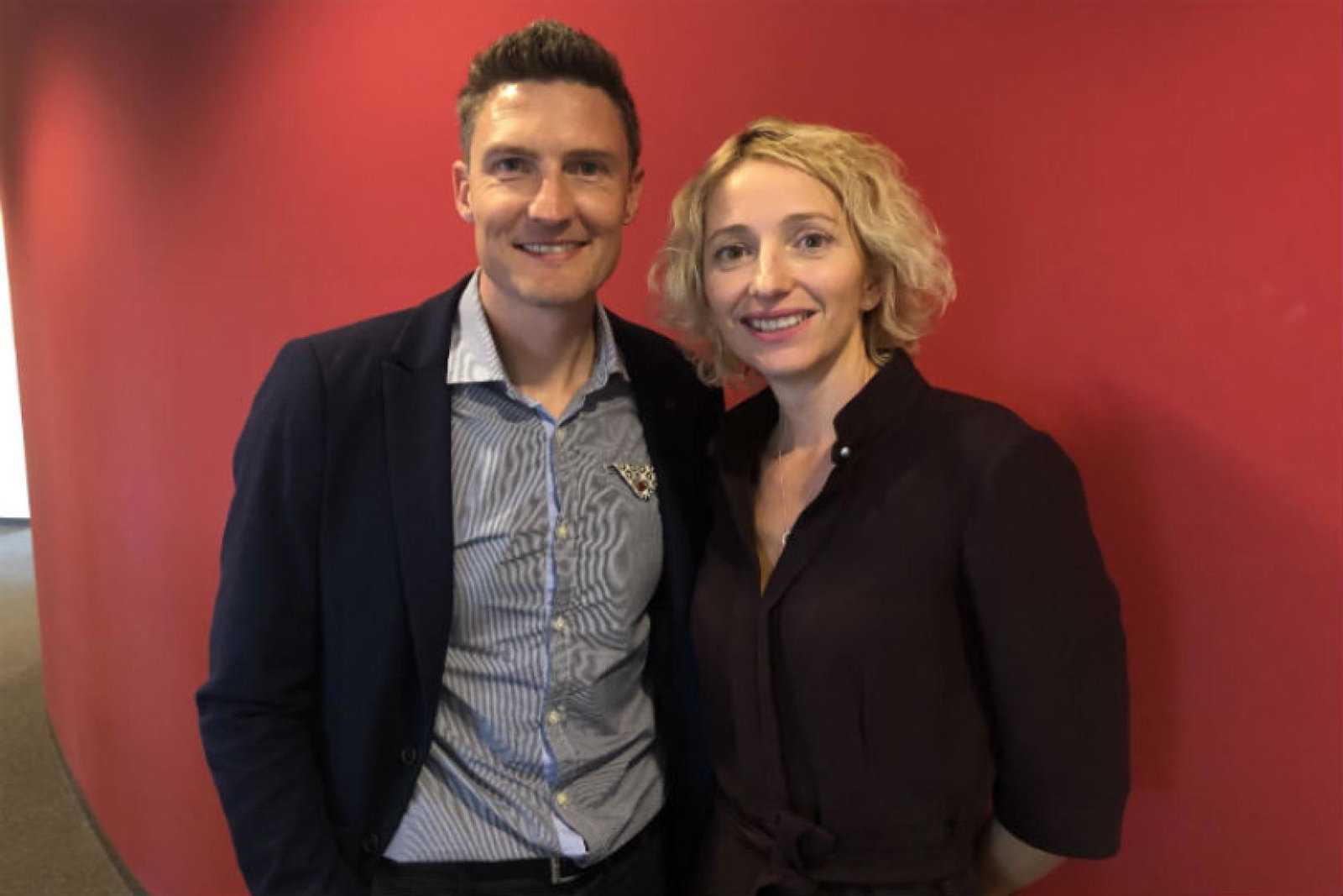 Joyner with A-Rosa UK & Ireland managing director Lucia Rowe