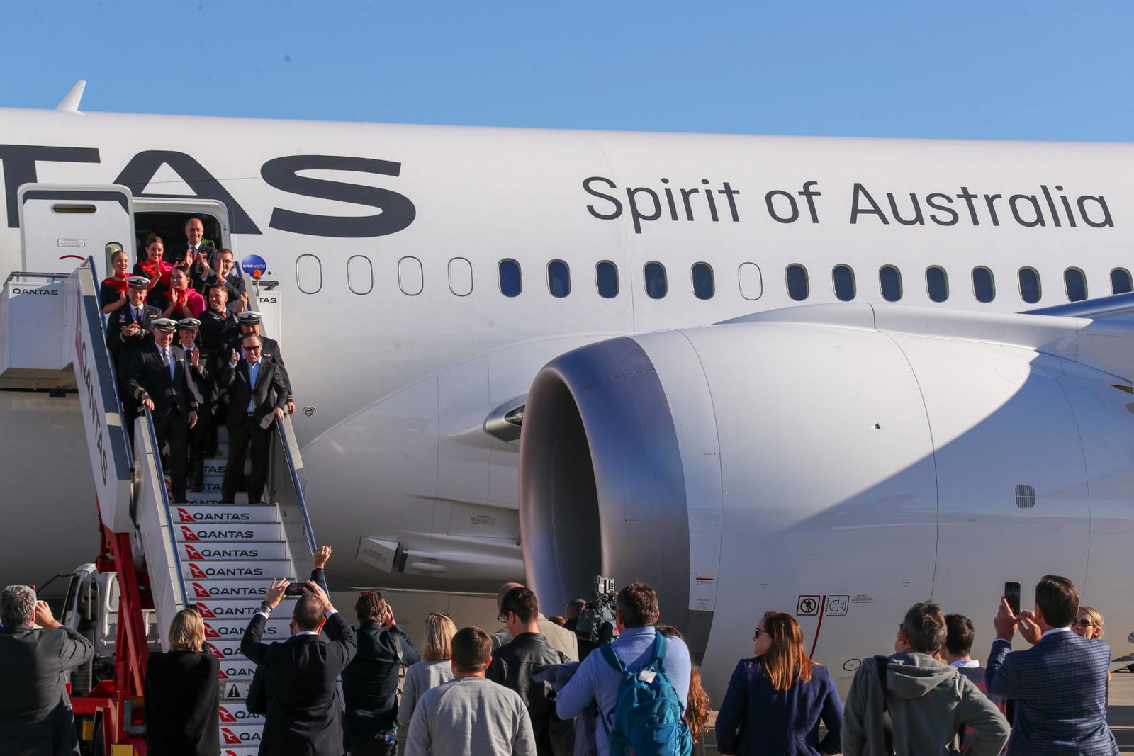 The journey marks the world's longest flight (Picture credit: James D Morgan/Qantas)