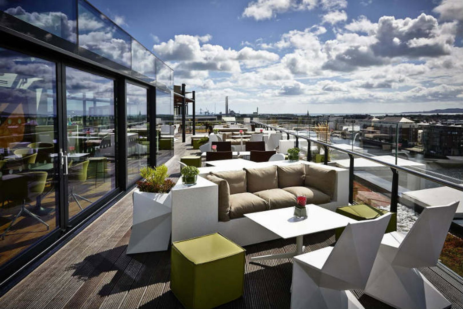 The Marker Hotel in Dublin has a rooftop bar and terrace