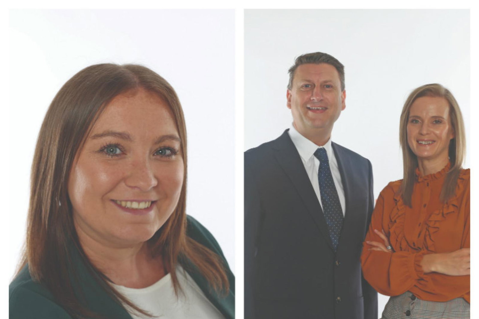 Left to right: Amy-Jo Liddington, Damien Mooney, and Kirsty Bachelor
