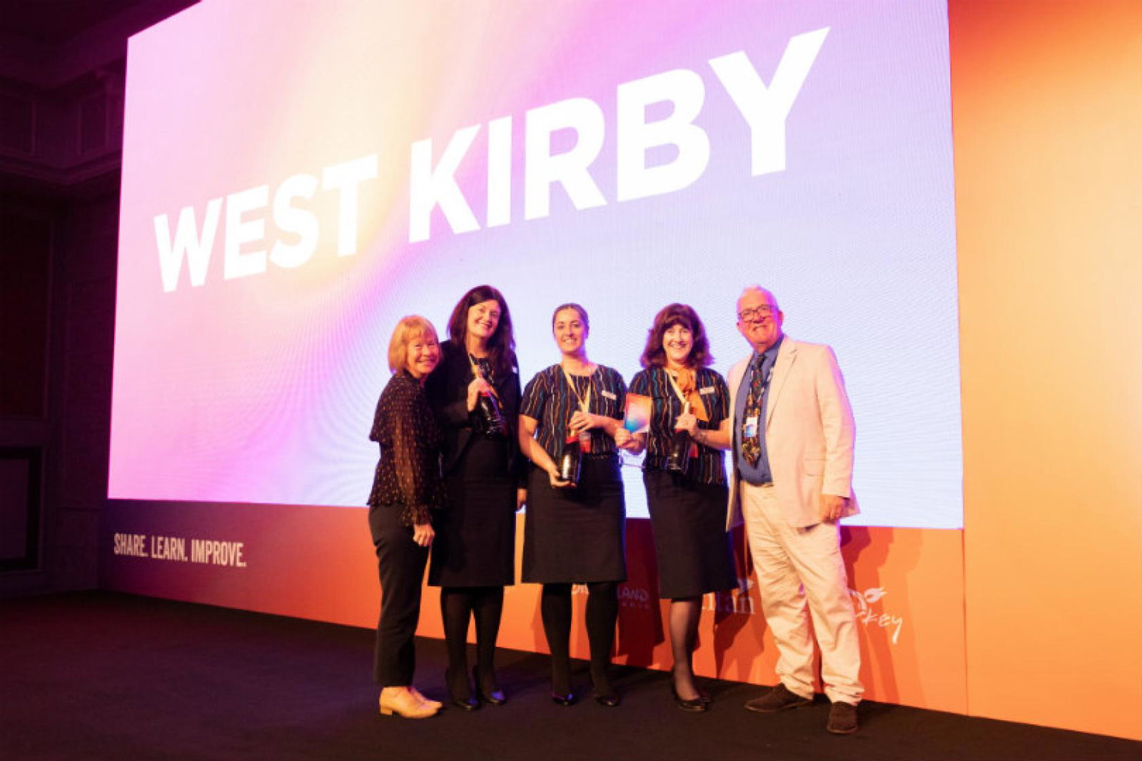 Community Partnership branch award winner West Kirby with Hays Foundation trustee Mike Dillon