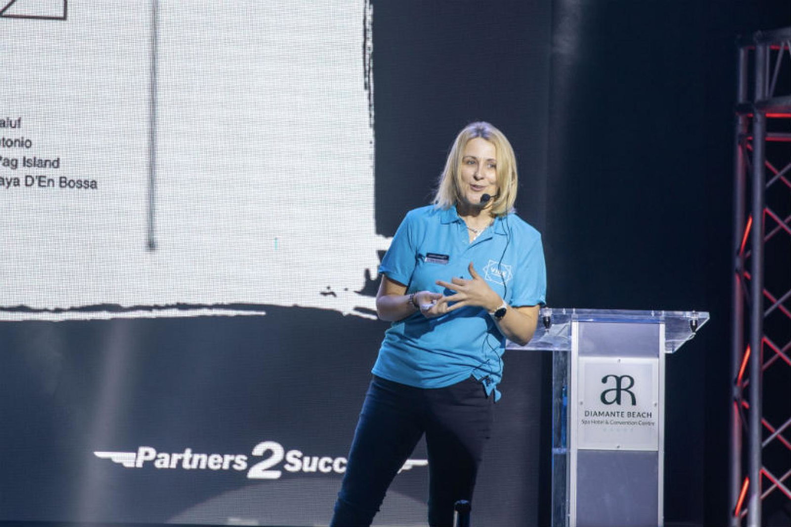 Zoe Towers debuted Vibe at Jet2's VIP conference in Calpe on Tuesday