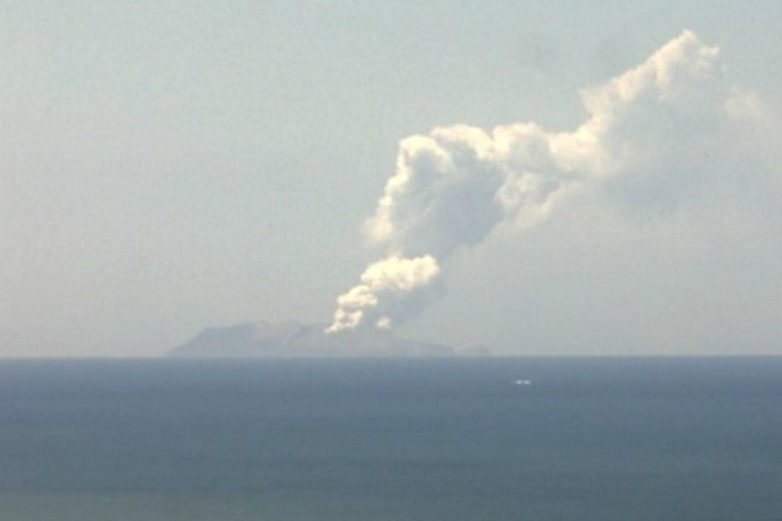 White Island after the eruption. Picture: New Zealand Institute of Geological and Nuclear Sciences