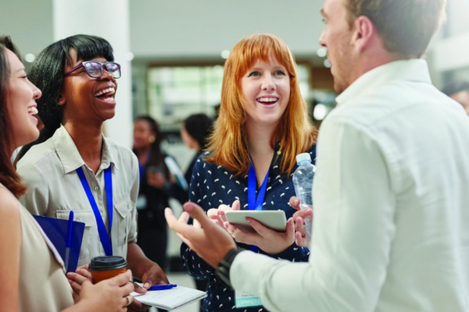 Agents at networking event