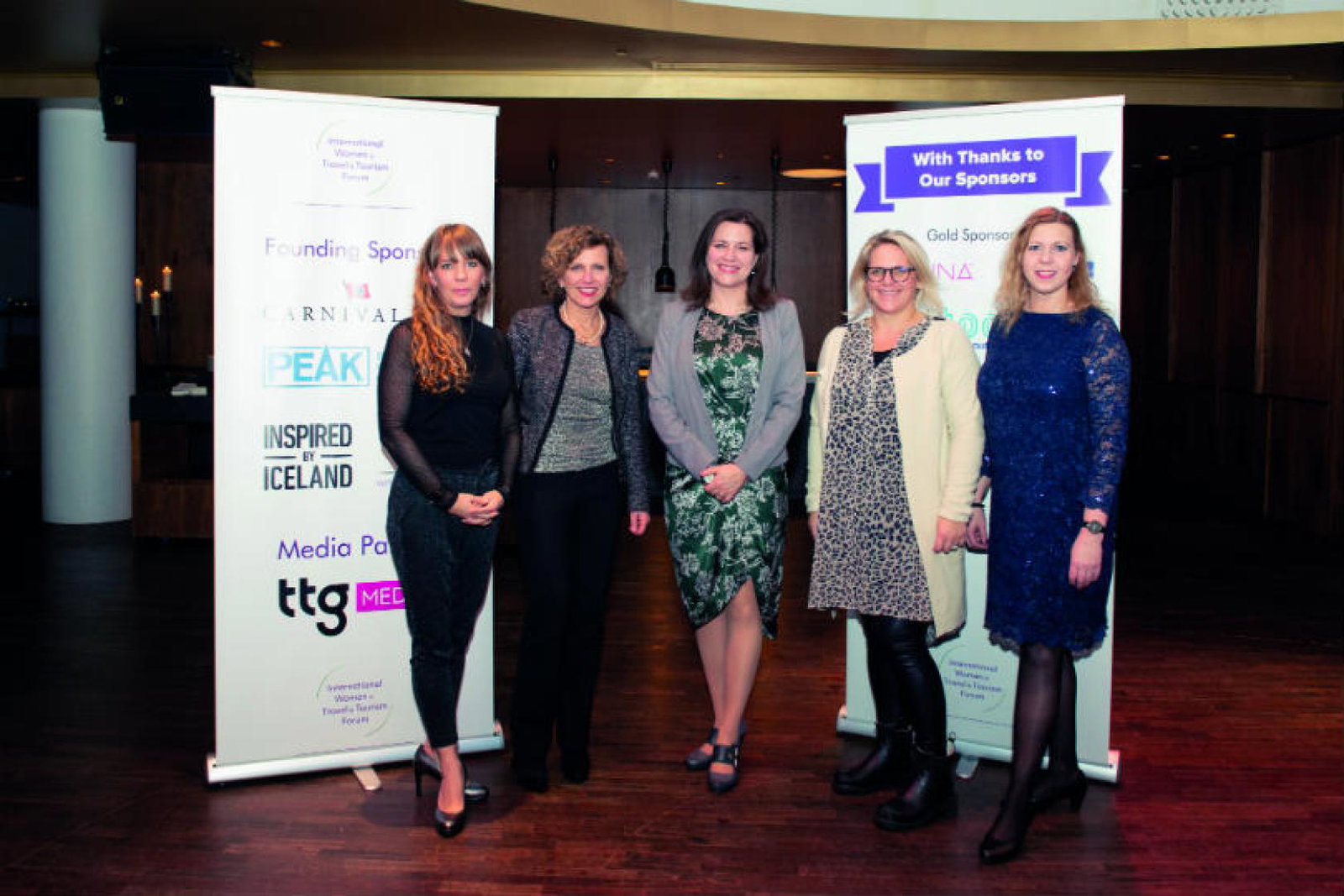 Eliza Reid, first lady of Iceland, pictured centre
