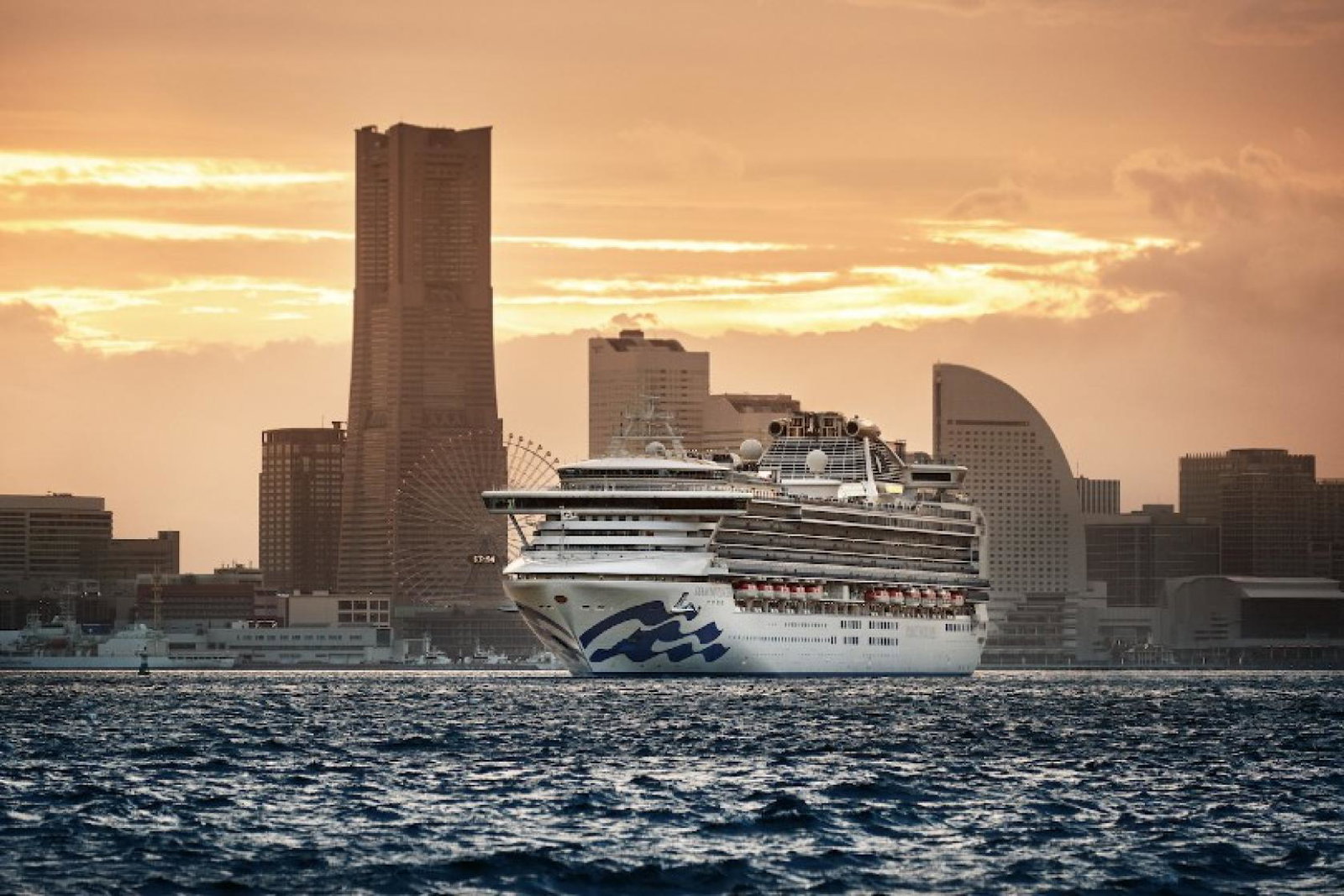 Diamond Princess has been held under quarantine in Yokohama since the start of the month