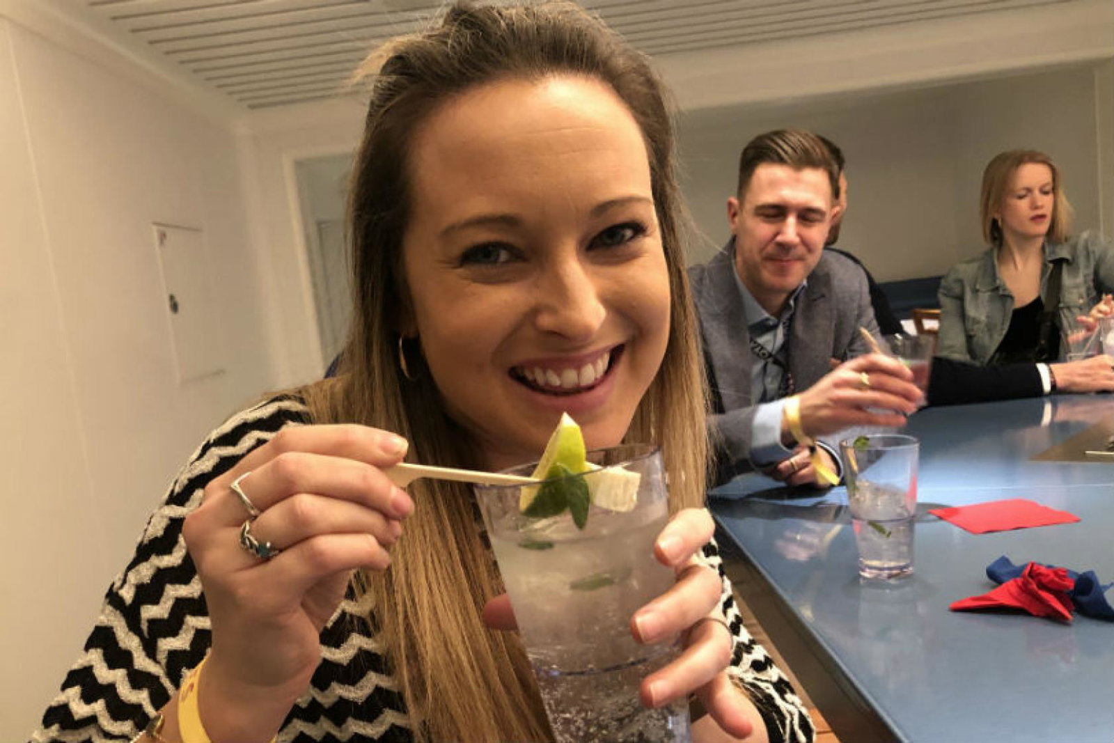 Sophie Griffiths tries out the cocktails onboard Virgin Voyages’ Scarlet Lady