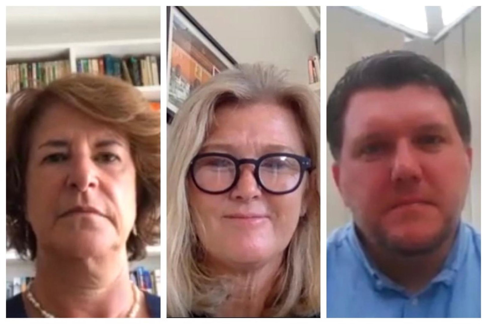 L-R: Edwina Lonsdale, Mundy Cruising; Mary McKenna, Cruise Holidays; Paul Hardwick, Fred Olsen Travel
