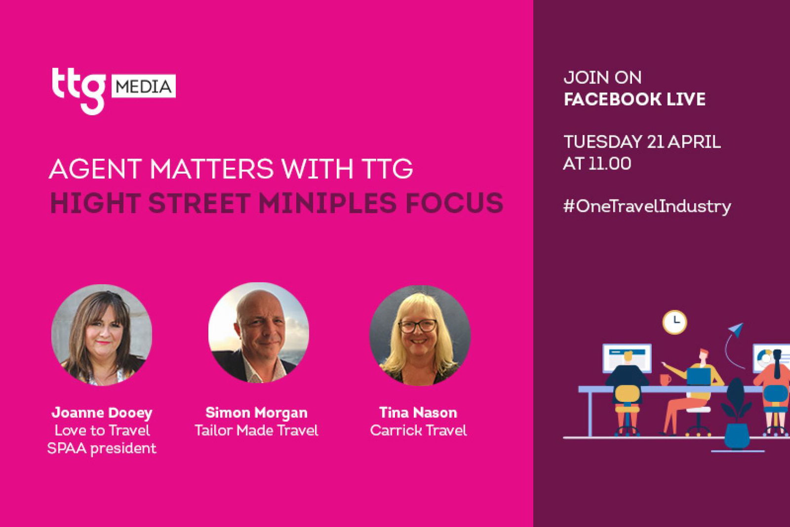 Dooey, Morgan and Nason lined up for next Agent Matters With TTG