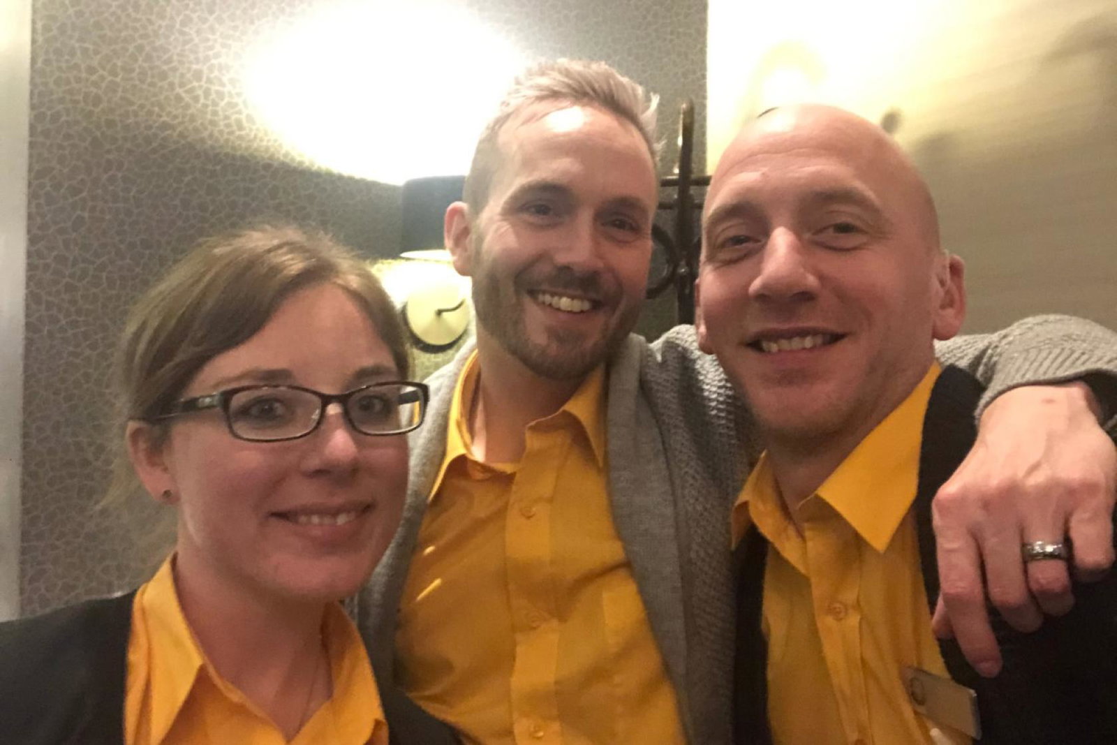 Mitchell (right) hopes to recruit eight more homeworkers this year