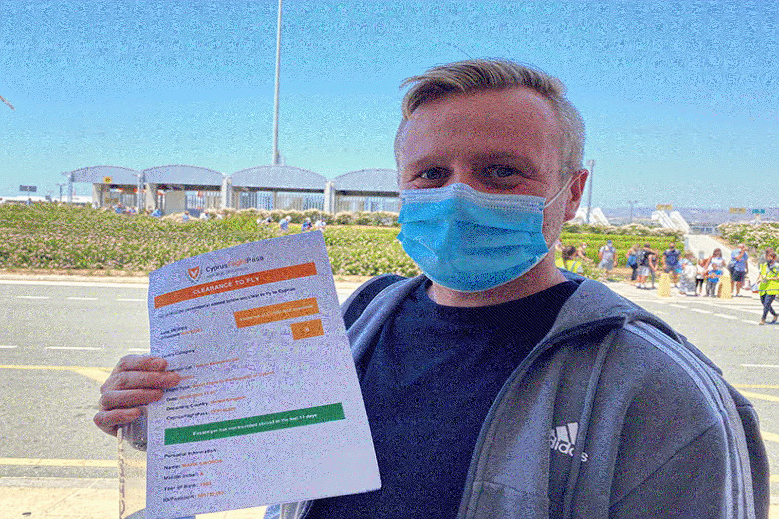 Mark Swords arrives in Cyprus