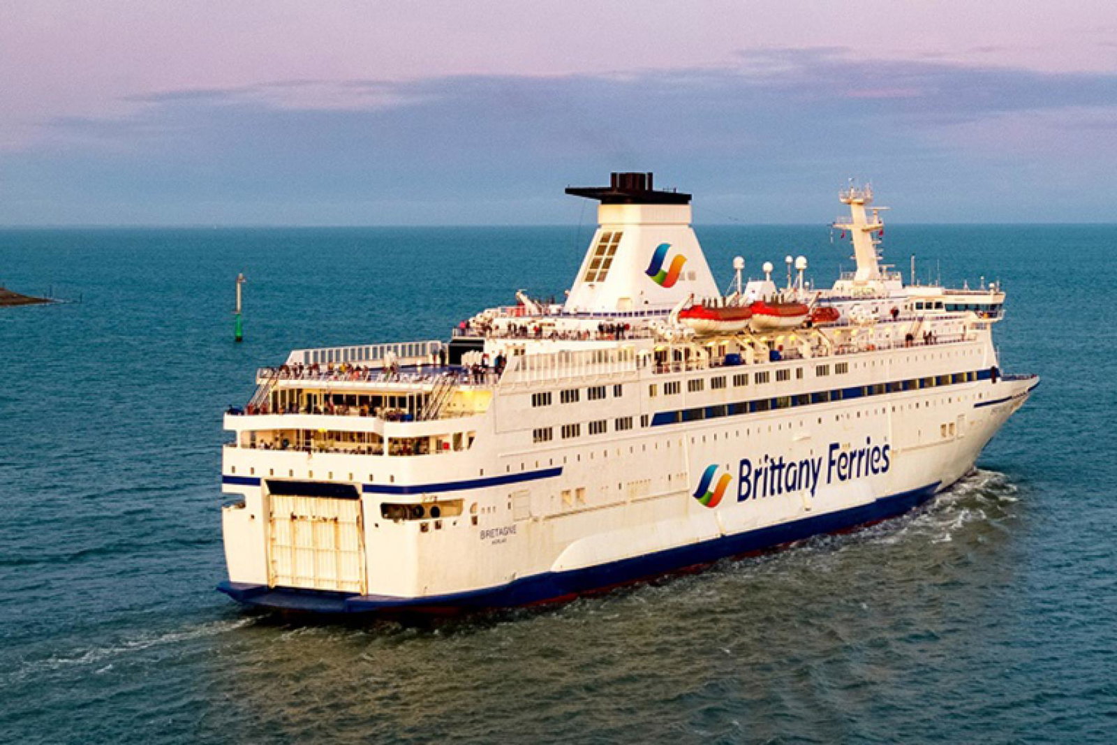 Brittany Ferries' Bretagne is one of the ships to be parked