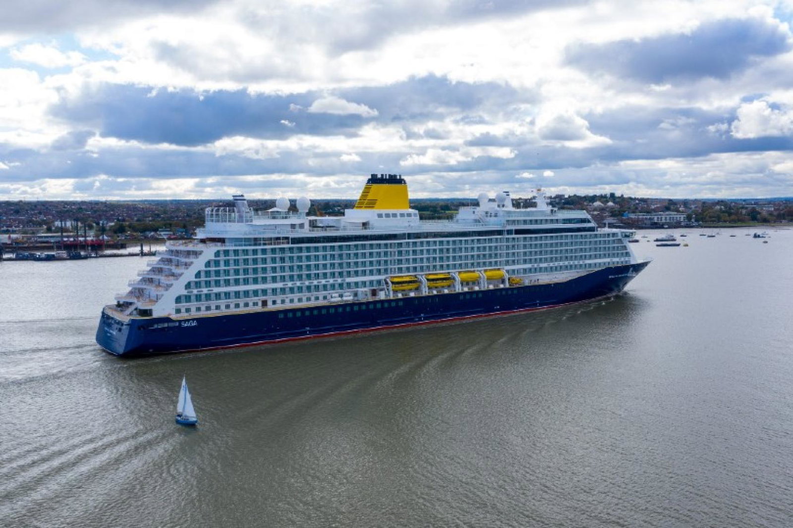 Saga's second new-build Spirit of Adventure was named in Portsmouth on Monday (19 July)