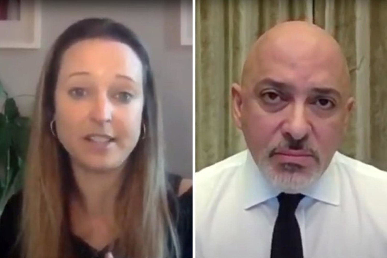 TTG editor Sophie Griffiths put the industry's case forward ahead of Zahawi's ministerial update (Credit: Sky News)