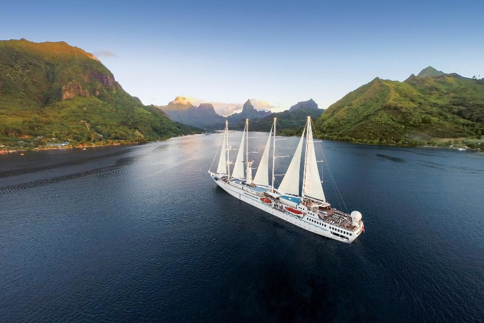 Wind Spirit (Pictured) will resume operations sailing from Tahiti in June