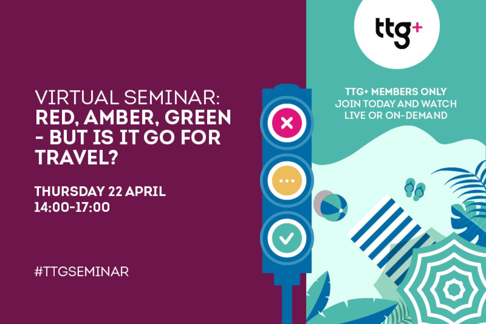 Join us for the latest TTG Seminar on 22 April at 2pm