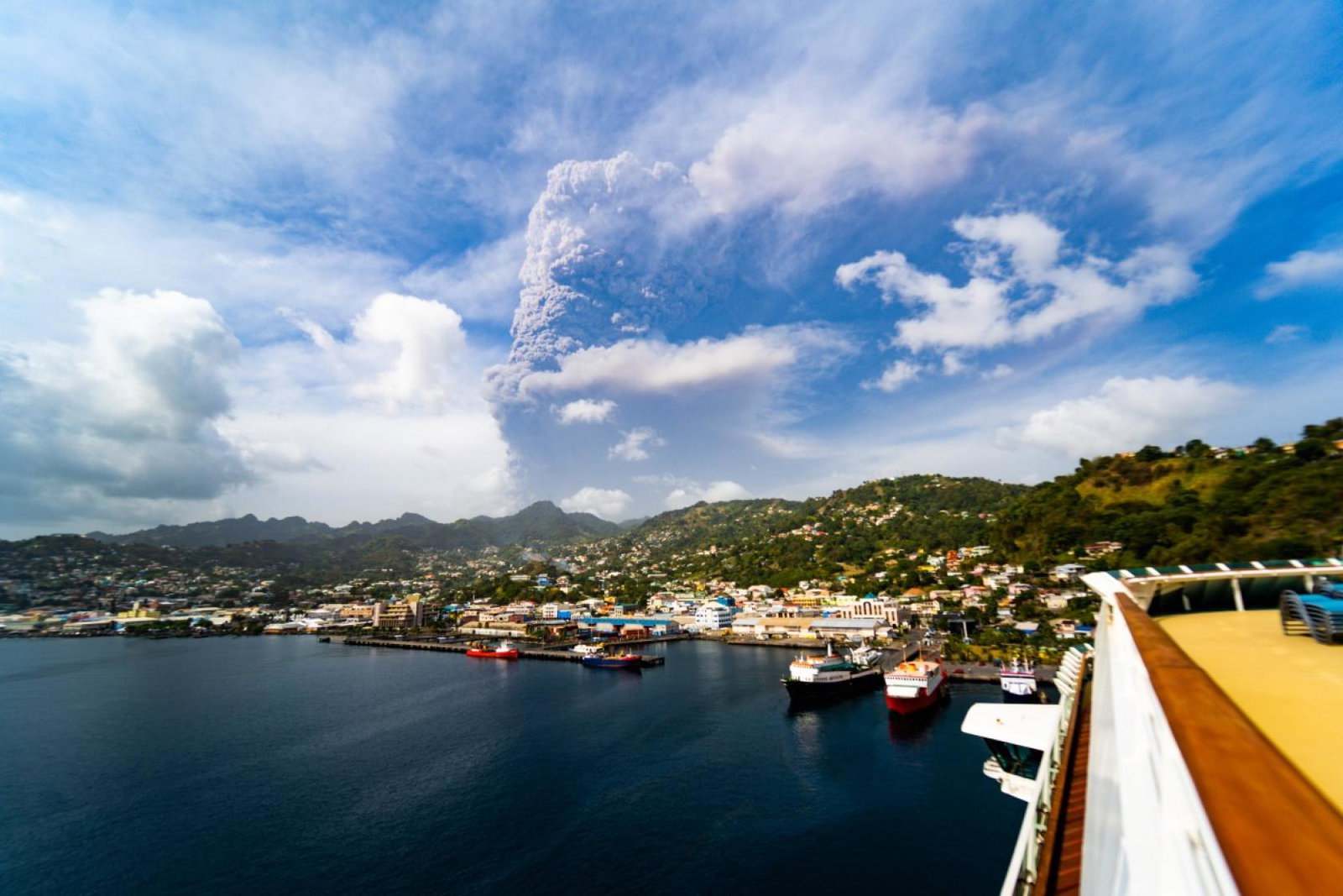 Royal Caribbean International’s Serenade of the Seas has been sailing to St Vincent to collect evacuees