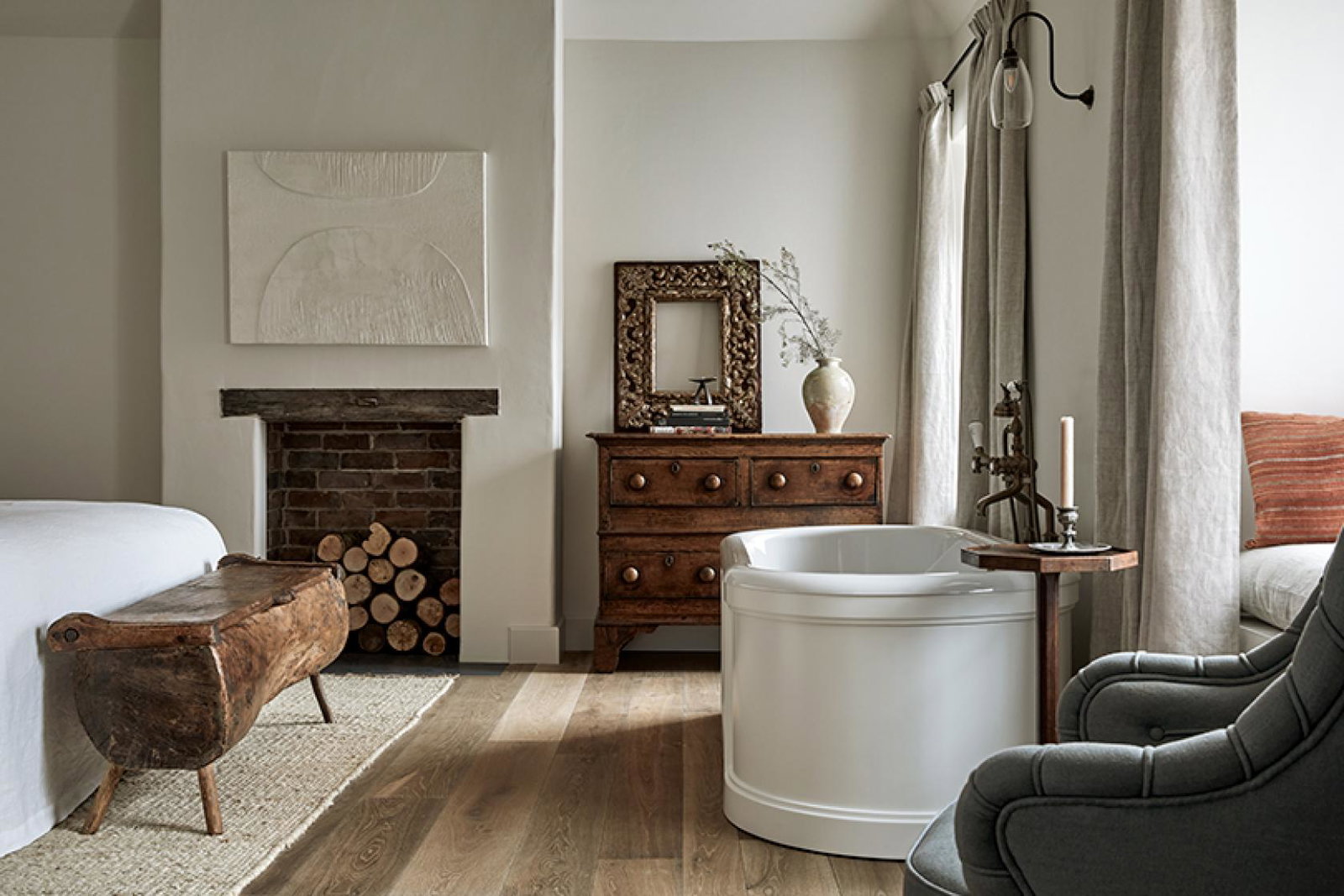 A room at The Bradley Hare in Wiltshire