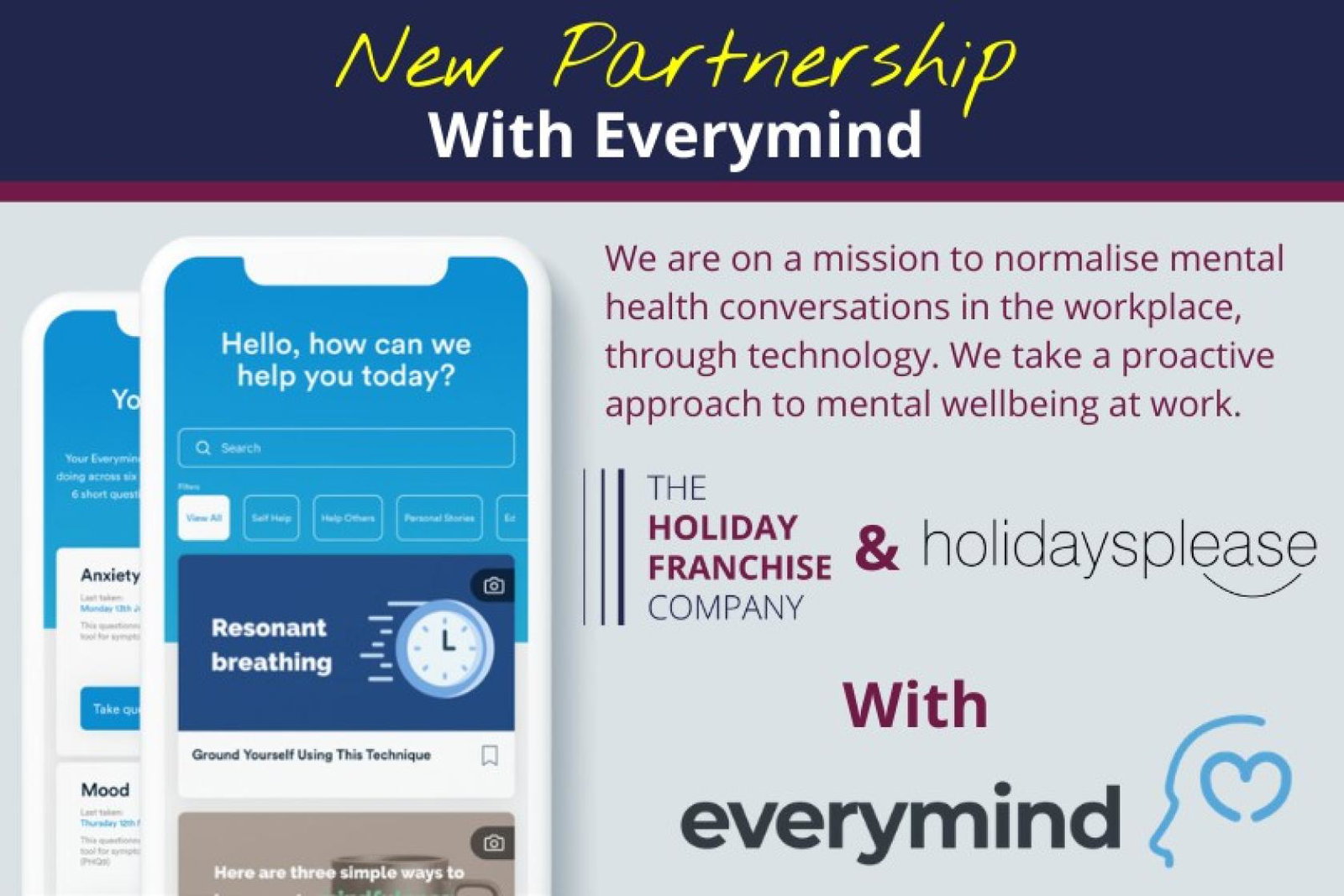 The Holiday Franchise Company has appointed five mental health champions