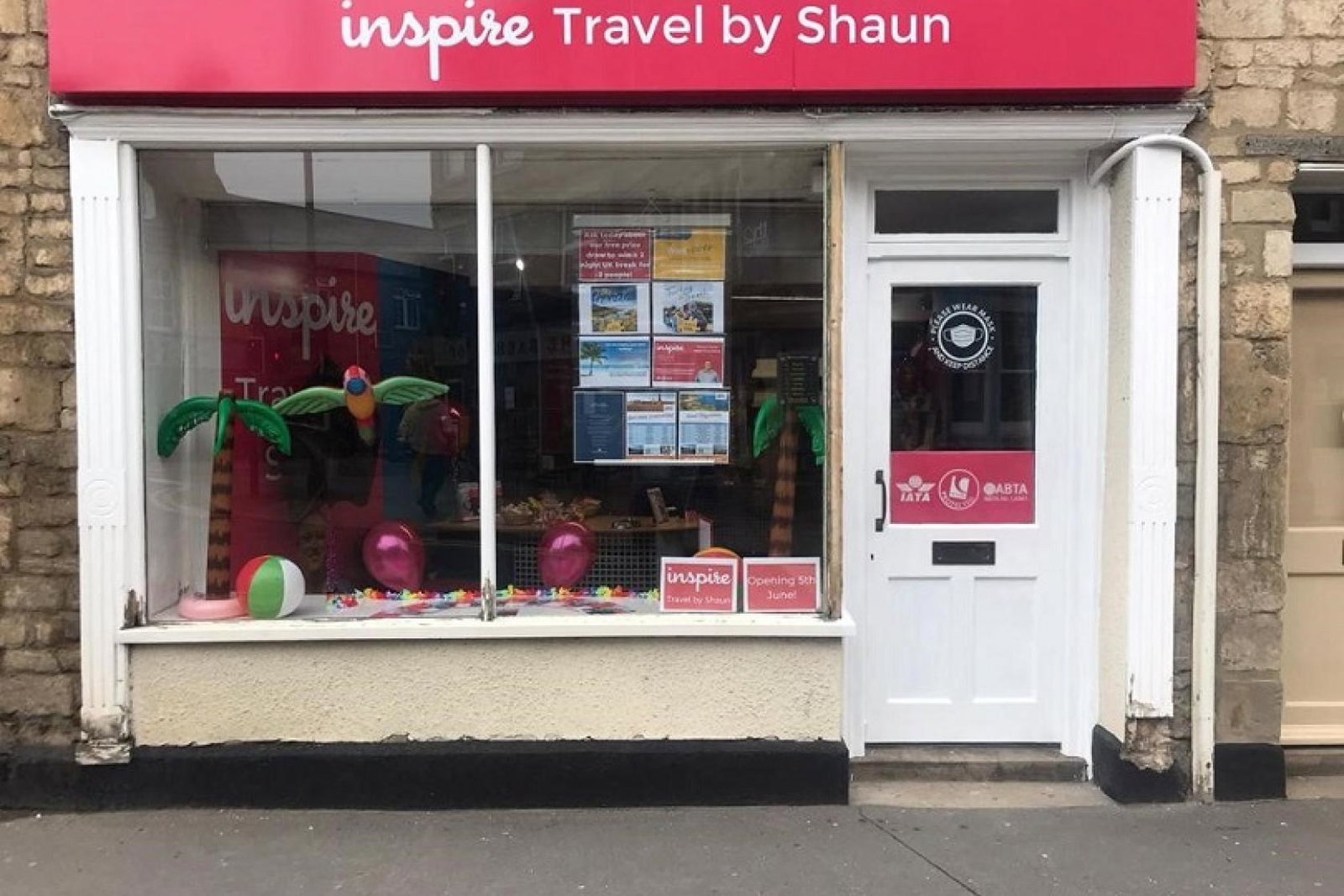 Shaun Taylor has opened Inspire Travel by Shaun in Bourne, Lincolnshire