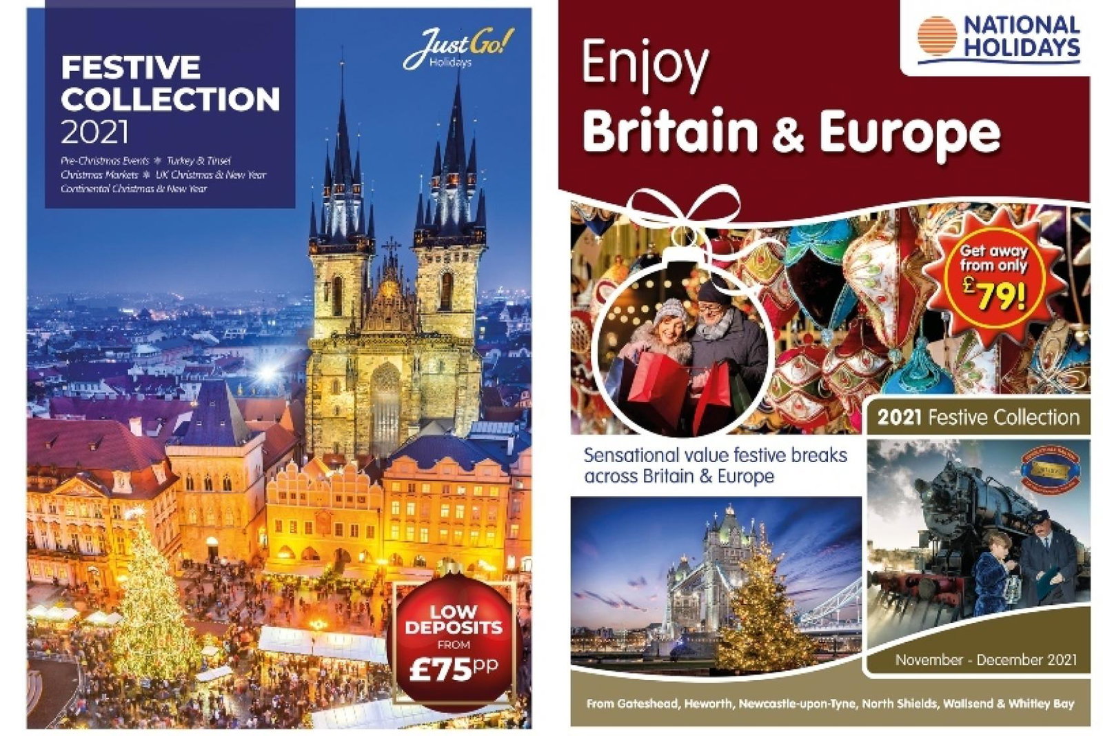 The brochures follow a rise in demand for festive breaks