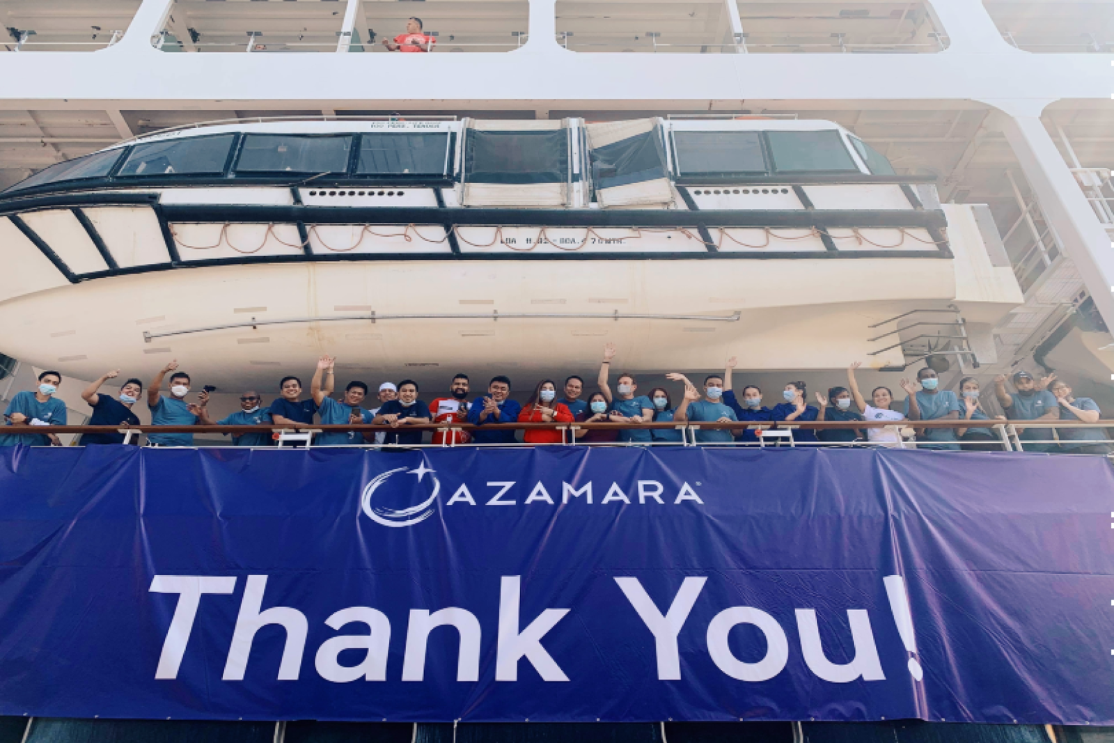 Azamara Quest departed from Glasgow's Peel Port on Monday afternoon (26 July)