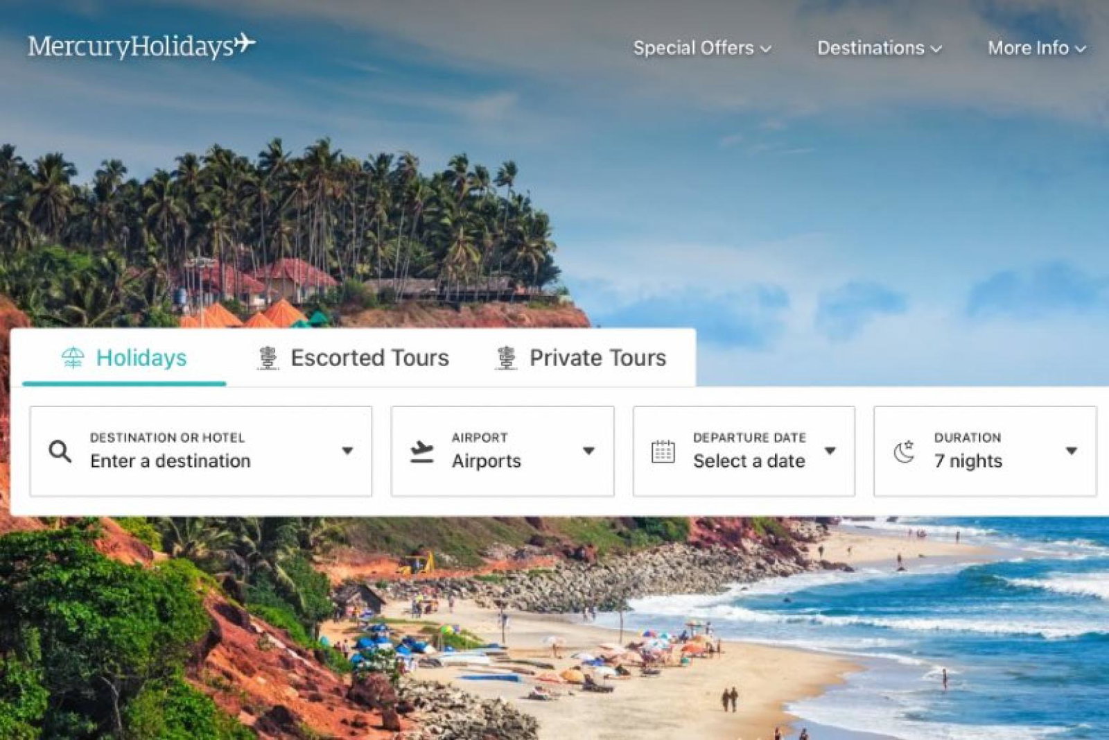 Mercury Holidays has worked with tech firm intuitive to improve its search times