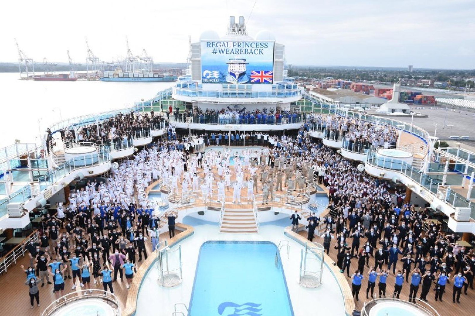 Regal Princess Kicked off Princess's summer seacation season late last month