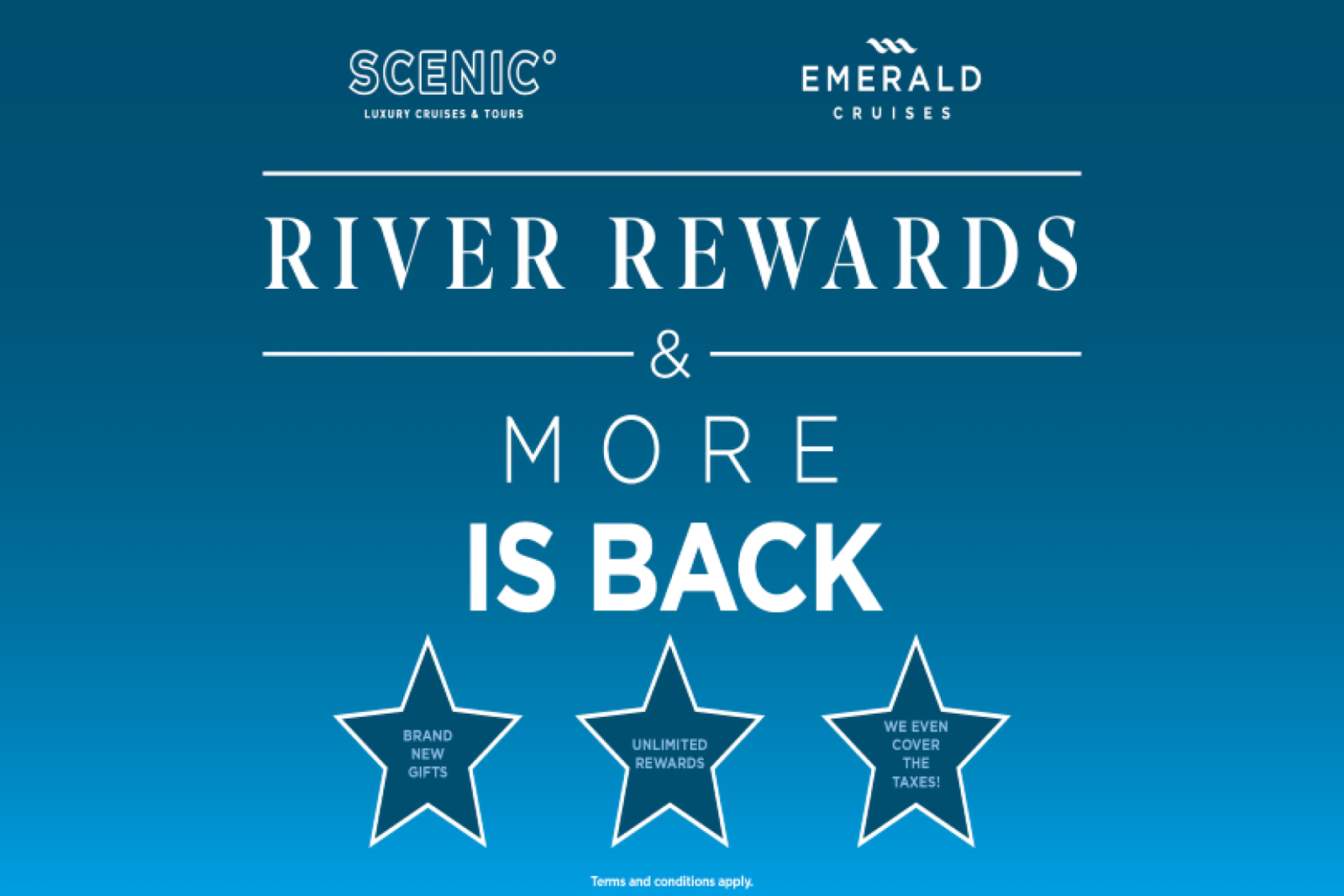 Travel agents can earn gifts for each Scenic and Emerald Cruises booking they make