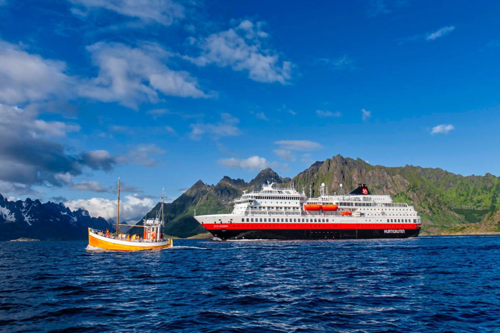 Otto Sverdrup has undergone a “complete upgrade” and been equipped with battery packs and “other green technology”, the line said (Image credit: AGURTXANE CONCELLON/Hurtigruten Expeditions)