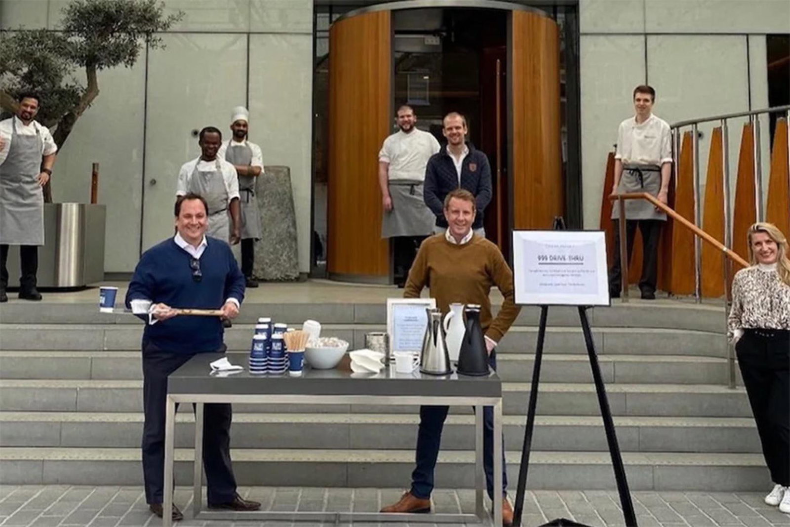 The Berkeley set up a 'drive-thru' for key workers